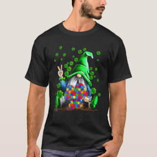 Autism Awareness Gnomes Shamrock St Patricks Day K T-Shirt