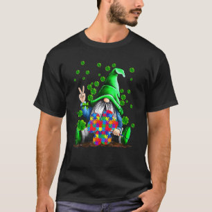 Autism Awareness Gnomes Shamrock St Patricks Day K T-Shirt