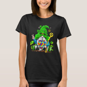Autism Awareness Gnomes Shamrock St Patricks Day T-Shirt