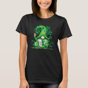 Autism Awareness Gnomies Holding Ribon Puzzle Piec T-Shirt