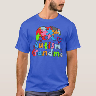 Autism Awareness Grandma Bear Premium T-Shirt