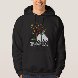 Autism Awareness Grandma Bear Support Autistic Adu Hoodie