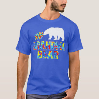 Autism Awareness Grandma Bear Support Autistic Pre T-Shirt