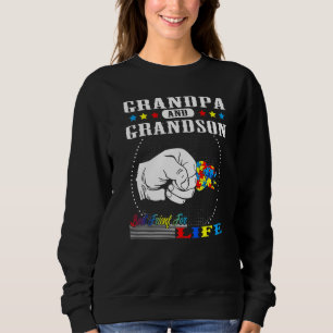 Autism Awareness Grandpa Grandson Best Friend for Sweatshirt