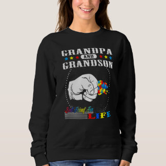 Autism Awareness Grandpa Grandson Best Friend for Sweatshirt