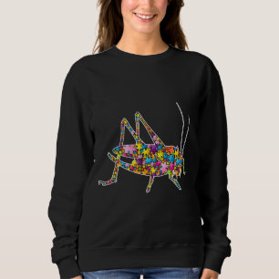 Autism Awareness Grasshopper Animals Puzzle Sweatshirt