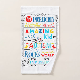 Autism Awareness Hand Towel
