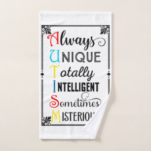 Autism Awareness Hand Towel