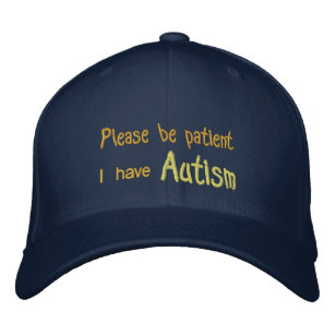 Autism Awareness Hat with name and phone on back