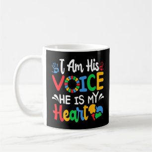 Autism Awareness He Is My Heart Colours Puzzle Pie Coffee Mug