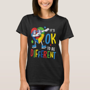 Autism Awareness Heart Dabbing Acceptance Men Wome T-Shirt