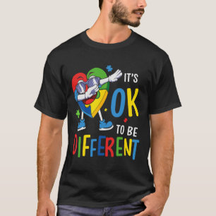 Autism Awareness Heart Dabbing Acceptance Men Wome T-Shirt