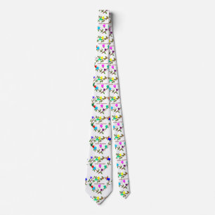 Autism Awareness heart puzzle pieces Neck Tie