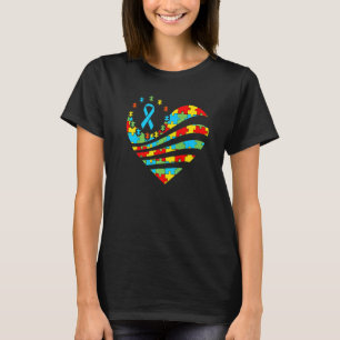 Autism Awareness   Heart Support Autistic Boys Gir T-Shirt