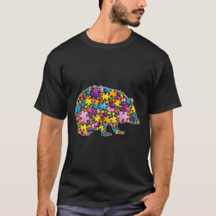 Autism Awareness Hedgehog Animals Puzzle For Men W T-Shirt