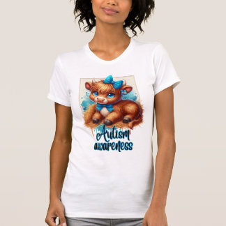 Autism Awareness Highland Cow Shirt