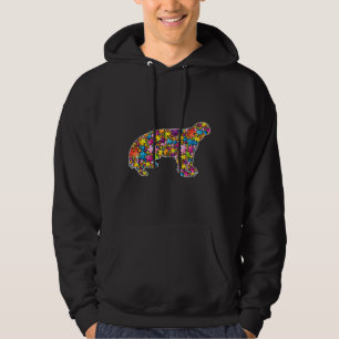 Autism Awareness Honey Badger Animals Puzzle For M Hoodie
