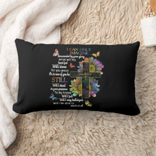 Autism Awareness I Can Only Imagine Jesus Faith Lumbar Cushion