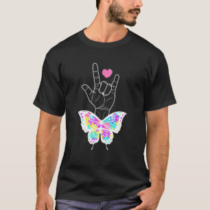 Autism Awareness I Love You Hand Sign Language T-Shirt