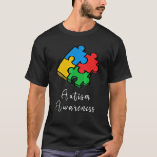 Autism Awareness In April Be Kind Jigsaw Puzzle T-Shirt