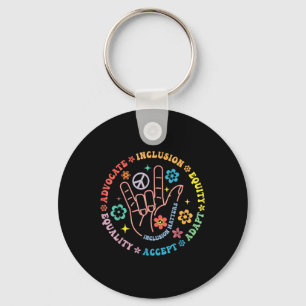 Autism Awareness Inclusion S Teacher Inspirational Key Ring