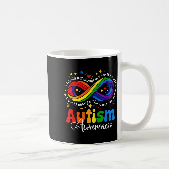 Autism awareness infinity symbol accept understand coffee mug (Right)