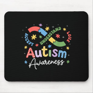 Autism Awareness Infinity Symbol Accept Understand Mouse Pad