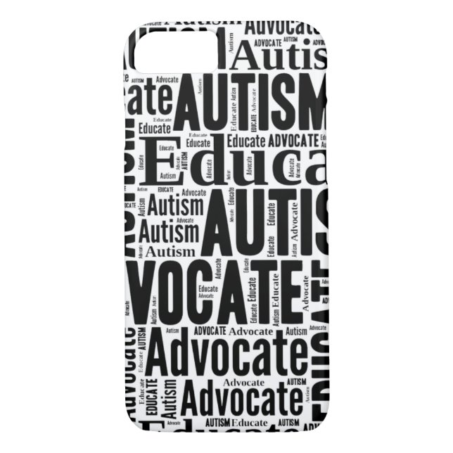 Autism Awareness iPhone 7 case Black (Back)