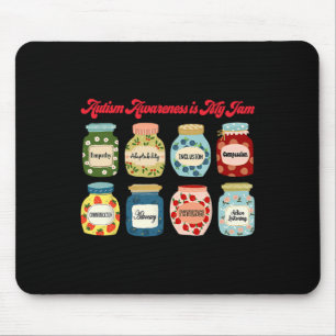 Autism Awareness Is My Jam Mental Health Neurodive Mouse Pad