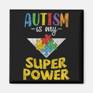 Autism Awareness - Is My Superpower Autistic Kids Magnet