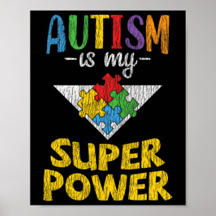 Autism Awareness - Is My Superpower Autistic Kids  Poster