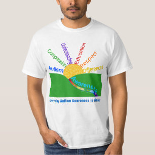 Autism Awareness Is Rising Sun Design T-Shirt