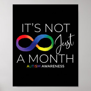 Autism Awareness It's Not Just A Month - Family Ki Poster