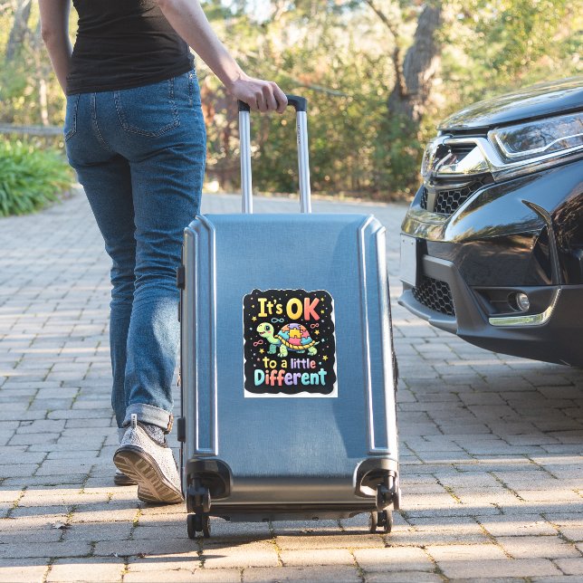 Autism Awareness It's Ok To Be A Little Different  (Suitcase Insitu)