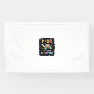 Autism Awareness It's Ok To Be A Little Different Banner