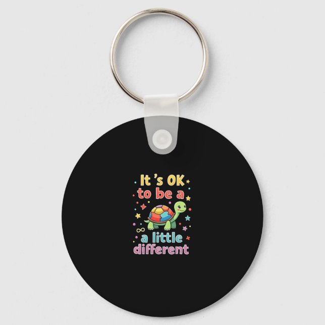 Autism Awareness It's Ok To Be A Little Different  Key Ring (Front)