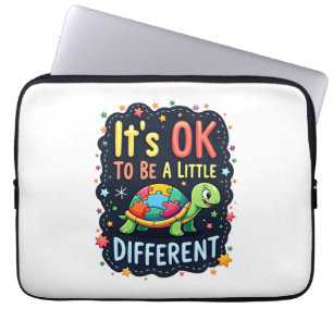 Autism Awareness It's Ok To Be A Little Different Laptop Sleeve