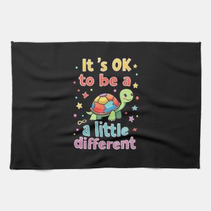 Autism Awareness It's Ok To Be A Little Different  Tea Towel