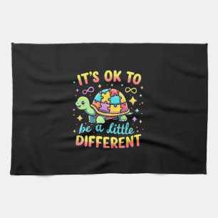Autism Awareness It's Ok To Be A Little Different Tea Towel