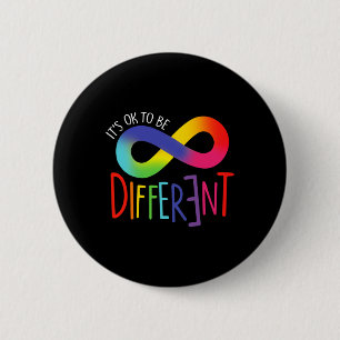 Autism Awareness Its Ok To Be Different Acceptance 6 Cm Round Badge