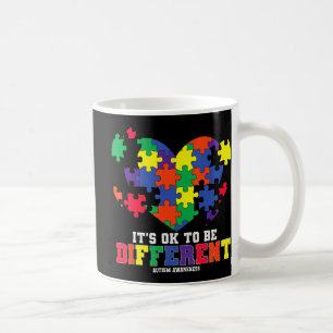 Autism Awareness  It's OK To Be Different Autism H Coffee Mug