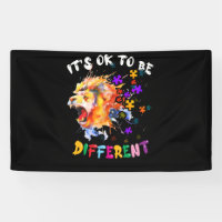 Autism Awareness It's OK to be different Colourful