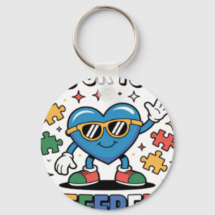 Autism Awareness Its Ok To Be Different Dabbing Bl Key Ring