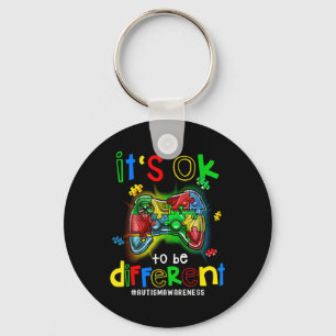 Autism Awareness Its Ok To Be Different Video Game Key Ring