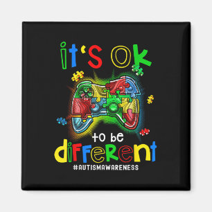 Autism Awareness Its Ok To Be Different Video Game Magnet