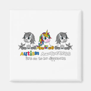 Autism Awareness - It's Ok To Be Different Women Magnet