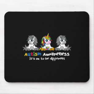 Autism Awareness  - It's OK To Be Different Women  Mouse Pad
