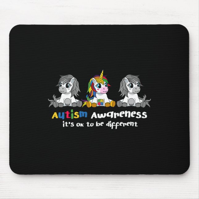 Autism Awareness  - It's OK To Be Different Women  Mouse Pad (Front)