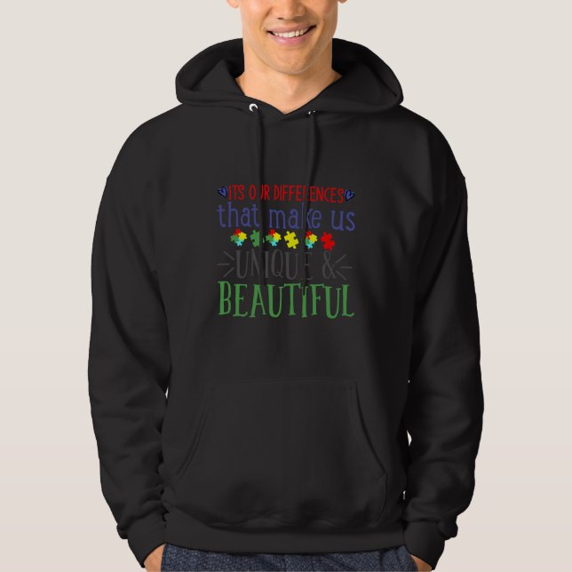 Autism Awareness Its Our Differences That Make Us  Hoodie (Front)
