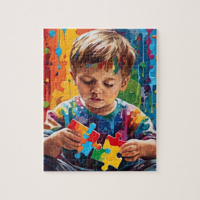 Autism Awareness  Jigsaw Puzzle (Vertical)